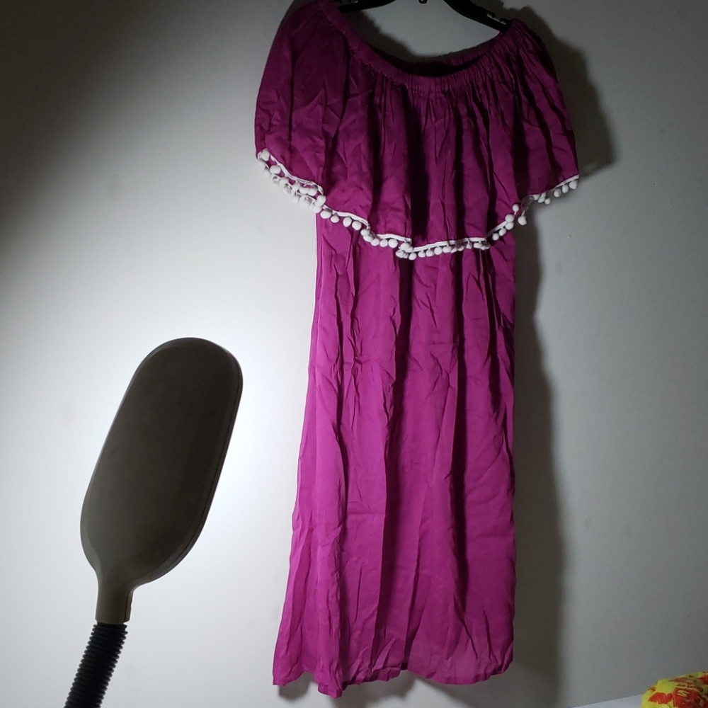 Sorbetto off the shoulder dress